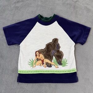 Vintage Disney Tarzan Movie Kids T-Shirt 90s Print VERY RARE